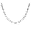 Silver Flat Curb Chain 20" By Icesia Gents
