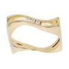 18ct Yellow Gold 0.05ct Diamond Trilogy Ring