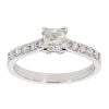 18ct White Gold 1.02ct Princess Cut Diamond Solitaire Ring by Anya Belle
