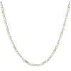9ct Yellow and White Gold Fancy Link Chain 16"