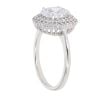 Silver Cubic Zirconia Cluster Ring by Icesia