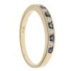18ct Yellow Gold 0.10ct Diamond and Sapphire Eternity Ring