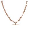9ct Rose Gold Fancy T-Bar Chain 24"