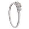 9ct White Gold 0.33ct Diamond Trilogy Ring