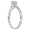 9ct White Gold 0.29ct Brilliant Cut Diamond Solitaire Ring