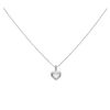 925 Sterling Silver Mother Of Pearl And Cubic Zirconia Heart Pendant And Chain 18"