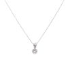 18ct White Gold 0.50ct Brilliant Cut Diamond Solitaire Pendant and Chain 18"
