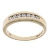 9ct Yellow Gold Cubic Zirconia Half Eternity Ring