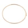 9ct Yellow Gold Line Patterned Hinged Bangle
