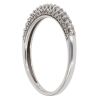 9ct White Gold 0.25ct Brilliant Cut Diamond Half Eternity Ring