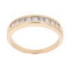 18ct Yellow Gold 0.59ct Princess Cut Diamond Half Eternity Ring
