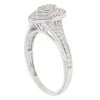 9ct White Gold 0.45ct Brilliant Cut Diamond Cluster Ring