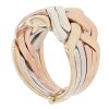 9ct Yellow, White And Rose Gold Six Piece Puzzle Ring