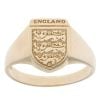 9ct Yellow Gold England Three Lions Shield Signet Ring