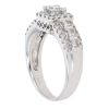 18ct White Gold 1.00ct Brilliant Cut Diamond Cluster Ring