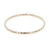 9ct Yellow Gold Patterned Twist Bangle