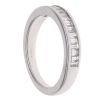 14ct White Gold 0.50ct Baguette Cut Diamond Half Eternity Ring