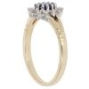 9ct Yellow Gold Cubic Zirconia Cluster Ring