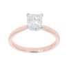 18ct Rose Gold And Platinum 1.25ct Princess Cut Diamond Solitaire Ring