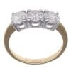 18ct Yellow Gold 1.54ct Brilliant Cut Diamond Trilogy Ring