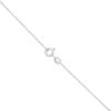 9ct White and Rose Gold Cubic Zirconia Inter-linked Double Heart Pendant and Chain 18"