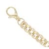 9ct Yellow Gold Patterned Belcher Bracelet 10.5"