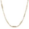 9ct Yellow Gold Patterned Bar Link Fancy Chain 18"