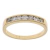 18ct Yellow Gold 0.50ct Brilliant Cut Diamond Half Eternity Ring