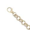 9ct Yellow Gold Cubic Zirconia Belcher Bracelet 8.5"