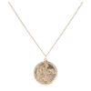 9ct Yellow Gold St Christopher Pendant and Chain 22"