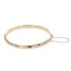 9ct Yellow Gold Bamboo Patterned Hinged Bangle