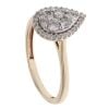 9ct Yellow Gold 0.40ct Brilliant Cut Diamond Cluster Ring