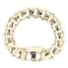 14ct Yellow Gold Monaco Curb Classic Plain Lock Bracelet 8.5"
