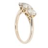 18ct Yellow Gold 1.75ct Diamond Trilogy Ring