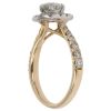 18ct Yellow Gold 1.01ct Brilliant Cut Diamond Cluster Ring