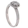 18ct White Gold 1.00ct Brilliant Cut Diamond Cluster Ring