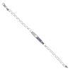 Silver Belcher ID Bracelet 7.5" By Icesia