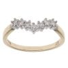 9ct Yellow Gold 0.25ct Brilliant Cut Diamond Wishbone Ring