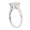 9ct White Gold 0.33ct Brilliant Cut Diamond Cluster Ring