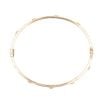 14ct Yellow Gold Cubic Zirconia Hinged Screw Patterned Bangle