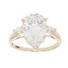 14ct Yellow Gold Cubic Zirconia Stone Set Ring