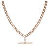 9ct Rose Gold Albert T-Bar Chain 18"