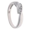 9ct White Gold Five Stone Cubic Zirconia Ring