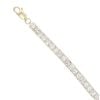 9ct Yellow Gold Cubic Zirconia Bracelet 7.5"