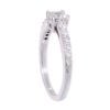 18ct White Gold 0.75ct Asscher Cut Diamond Solitaire Ring