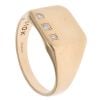 9ct Yellow Gold 0.05ct Diamond Signet Ring