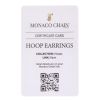 14ct Yellow Gold Monaco Classic Cubic Zirconia Pave Hoop Earrings