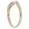 9ct Yellow Gold Cubic Zirconia Wishbone Ring