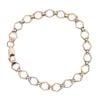 9ct Yellow White and Rose Gold Fancy Bracelet 7.5"