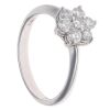18ct White Gold 0.50ct Diamond Daisy Cluster Ring